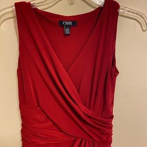 Like New - Long red dress Chaps Size 2